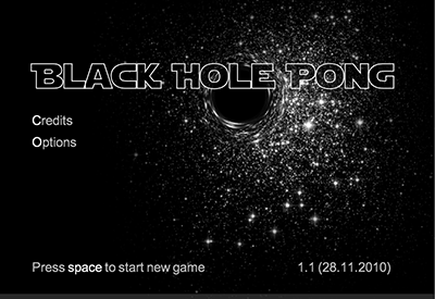 Black Hole Pong Screenshot 1