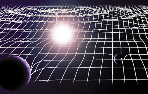 Gravity can be described as a
curvature of space-time