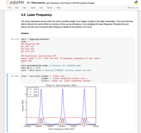 screenshot of IPython notebooks from this course